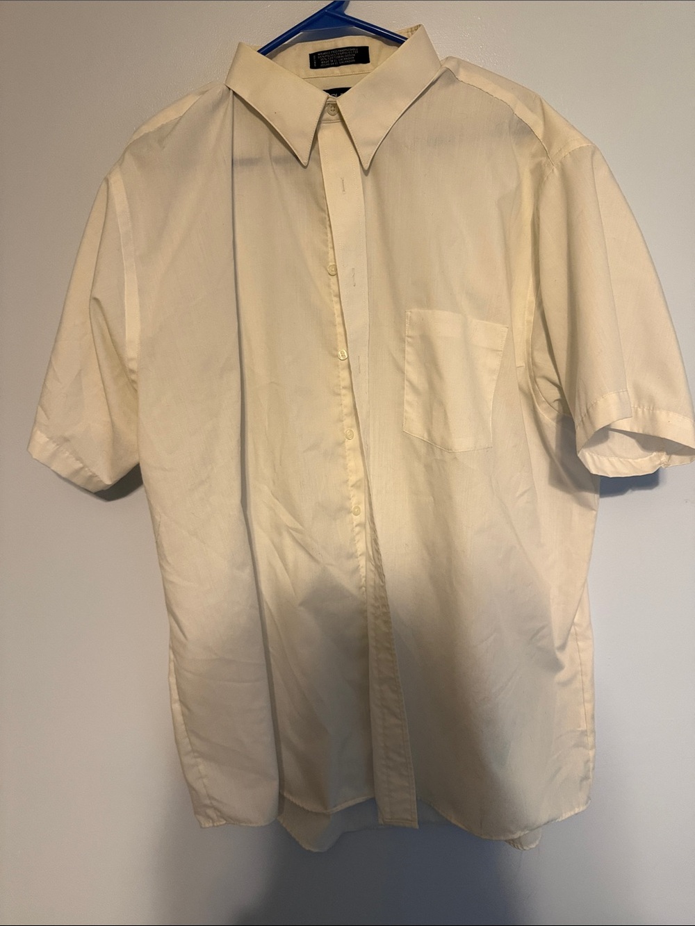 Puritan Short Sleeve Button-Down Shirt - Cream